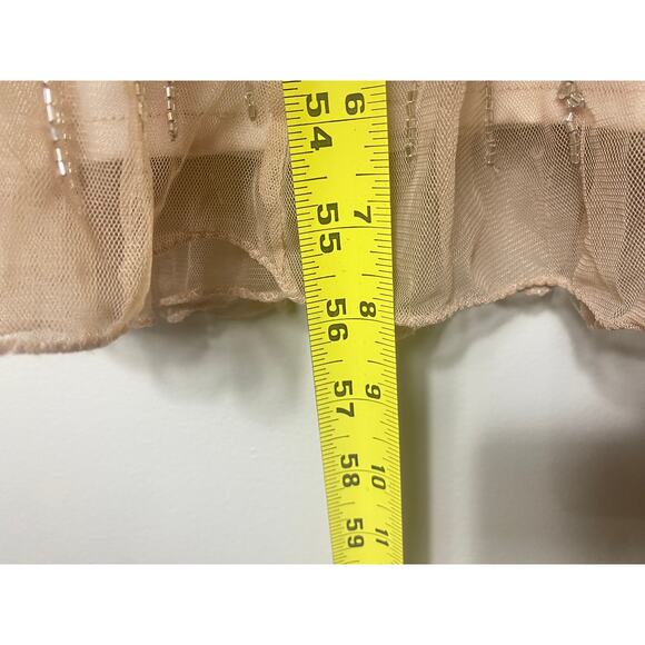 NWT PISARRO NIGHTS DRESS GOWN 2 TAN BEIGE MOTHER OF THE BRIDE EVENING FORMAL - Picture 16 of 16